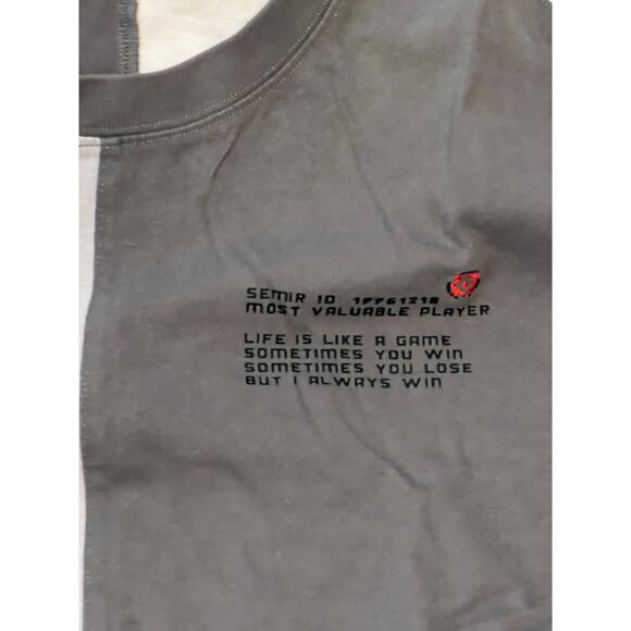 SEM/R Team Fight Gray Black T-Shirt Mens S - Picture 3 of 4